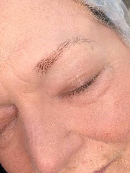 Microblading Permanent Makeup Before & After Patient #7314