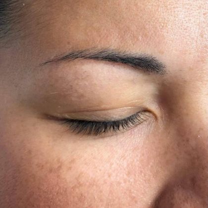 Microblading Permanent Makeup Before & After Patient #7357