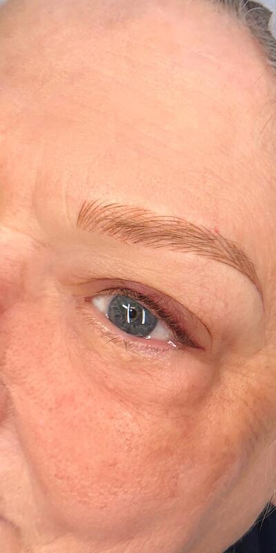Eyeliner Permanent Makeup Before & After Patient #7109
