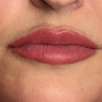 Lip Blushing Permanent Makeup Before & After Patient #7138