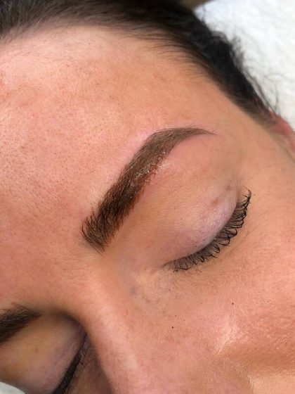 Microblading Permanent Makeup Before & After Patient #7361